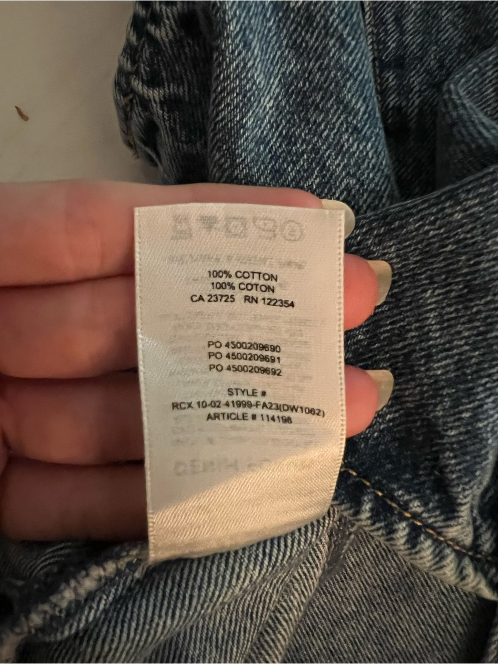 Aritzia Denim Forum Washed Blue Denim Button-Up Vest - Picture 4 of 4
